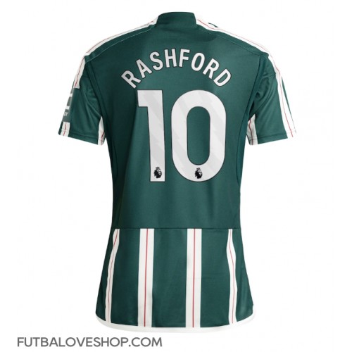 Dres Manchester United Marcus Rashford #10 Preč 2023-24 Krátky Rukáv